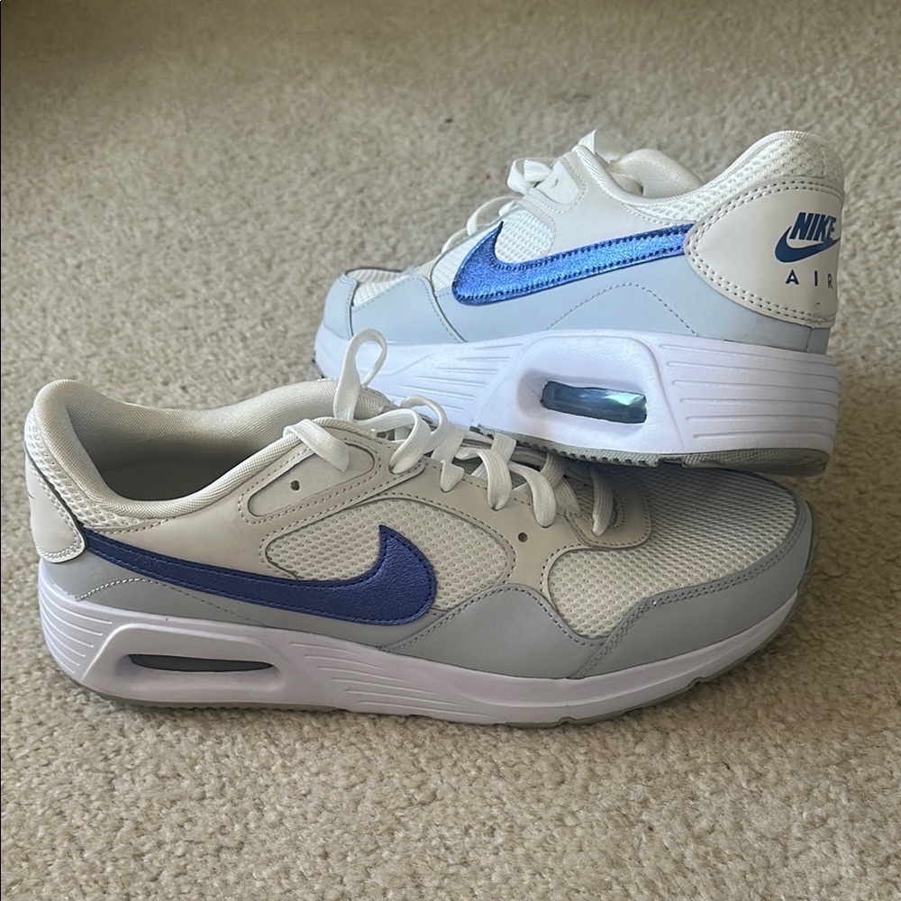 NWOT Nike Air Max White and Blue Sneakers